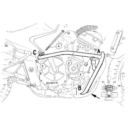 X-ADV (2017-2020) Padací rám HONDA