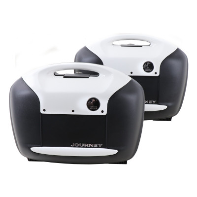 Journer 42 bočné kufre sada - biele