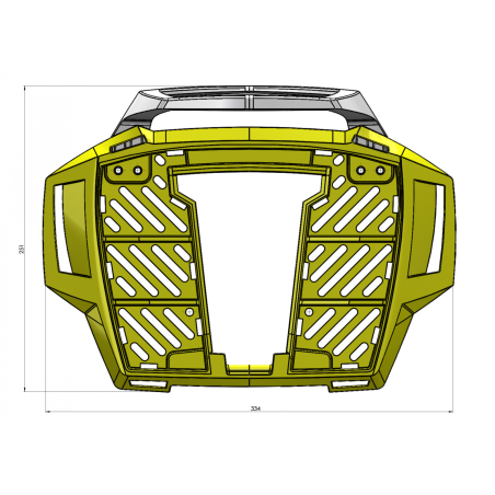 Alurack Nosič TOP CASE - čierny