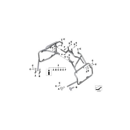 Držiak ALU kufrov -pravý