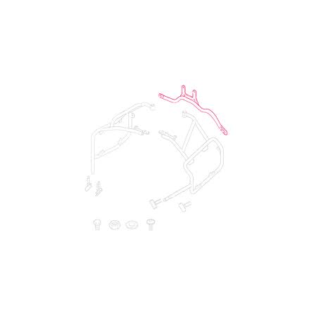 Držiak ALU kufrov - stredová tyč