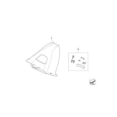 HP Carbon - zadný blatník-montážna sada