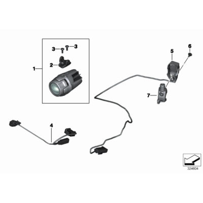 Uchytenie pre doplnkové svetlá LED  BMW Motorrad