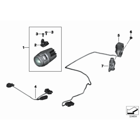 Uchytenie pre doplnkové svetlá LED  BMW Motorrad