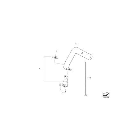 12V zásuvka pre G modely BMW Motorrad - držiak