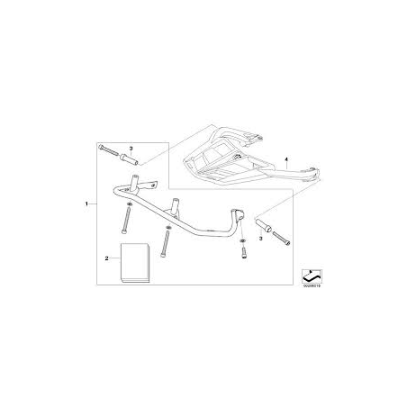 Držiak bočných kufrov BMW Motorrad