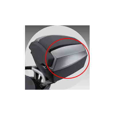 TopCase - bočný plast pravý čierna metalýza