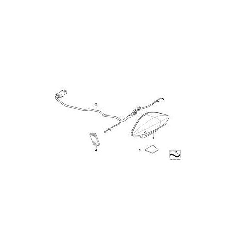 adaptér kábel LED brzdového svetla BMW Motorrad