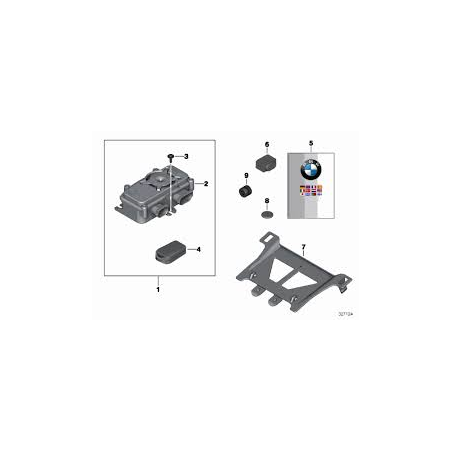Alarm BMW Motorrad - držiak do motocykla