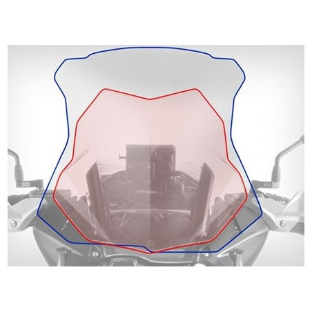 veľké plexi „MARATHON II' s výstuhami- transparent