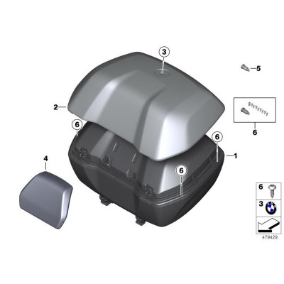 Opierka TopCase 49 Litrov