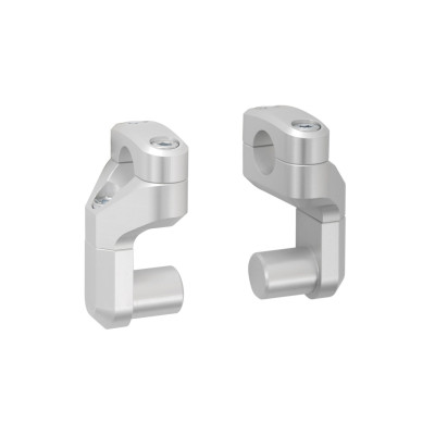 zvýšení řídítek + 50-60 mm Vario pro 28 mm řídítka -stříbrné