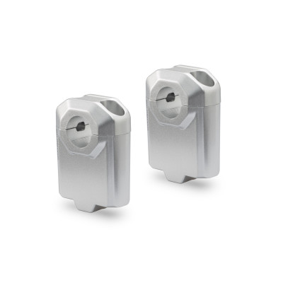 zvýšení řídítek +50 stříbrné, 22 mm