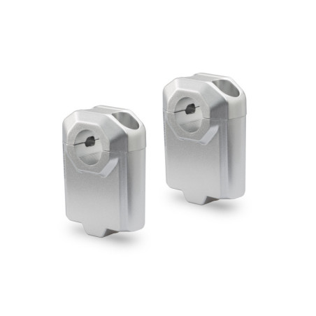 zvýšení řídítek +50 stříbrné, 22 mm