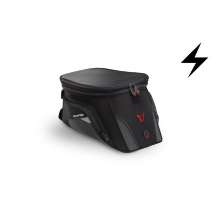 EVO 2.0 Trial elektrický tank bag 12 V. 15-22 l. pro EVO podkovu. Černá/šedá.