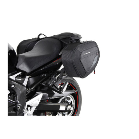 BLAZE tašky sada černá/šedá. Yamaha FZ6N / Fazer (06-10).