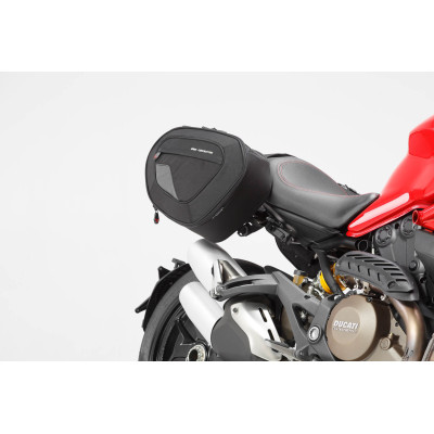 BLAZE H tašky sada černá/šedá. Ducati Monster 821 (14-17), 1200 / S (14-16)