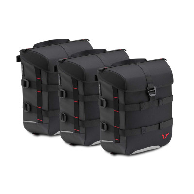 SysBag 15/15/15 sada černá/antracit. Včetně upevnění popruhů.