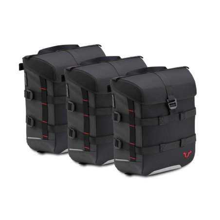 SysBag 15/15/15 sada černá/antracit. Včetně upevnění popruhů.