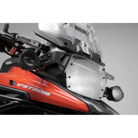 Ochranný kryt světlometu s PVC panelem. Suzuki V-Strom 1050 (19-).