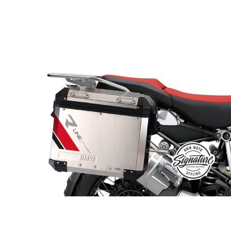 Sada polepov ALU kufrov R-Line červená