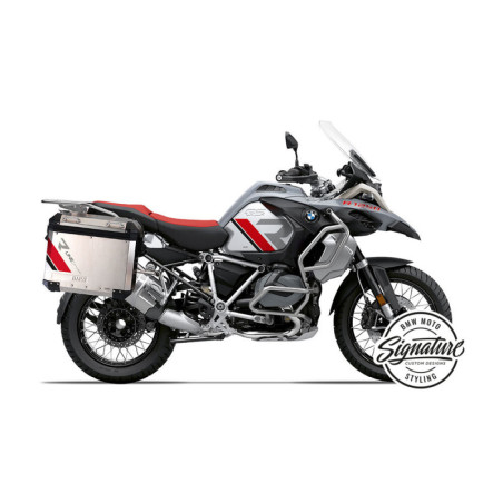 Sada polepov ALU kufrov R-Line červeno-modrá