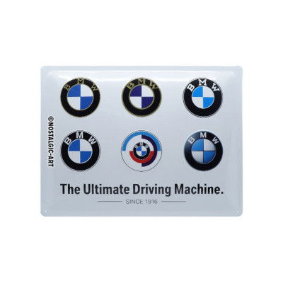 Tabuľa 'BMW Logo Evolution' 40 x 30 cm