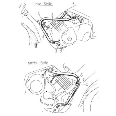 TDM 850 (1991-2001) Padací rám