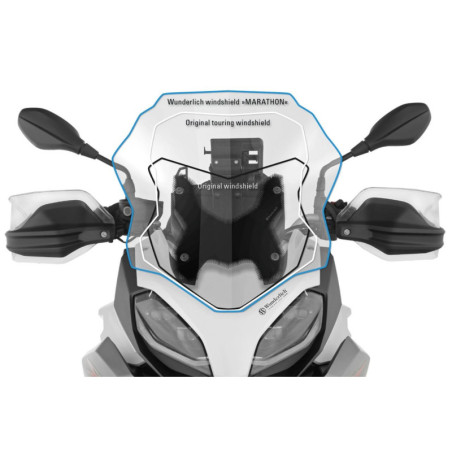 Čelné sklo f900xr »MARATHON« - priehľadné