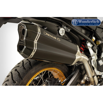 REMUS zadný tlmič REMUS 8 nerez matná - čierna