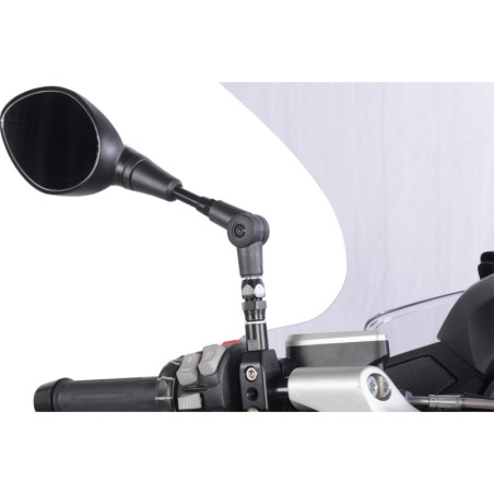 Zrkadlová svorka pre prídavné zrkadlo (pár) - čierna