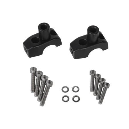 Zrkadlová svorka pre prídavné zrkadlo (pár) - čierna