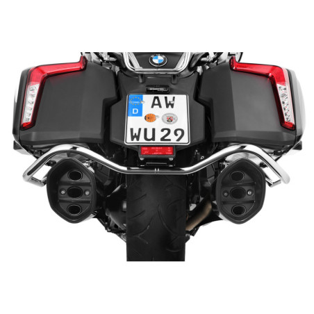 Ochranné padacie rámy zadné - chrómové