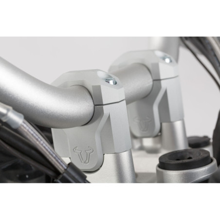 zvýšení řídítek+40 mm BMW R1200GS (12-18), R1250GS /Adv.(18-). stříbrné