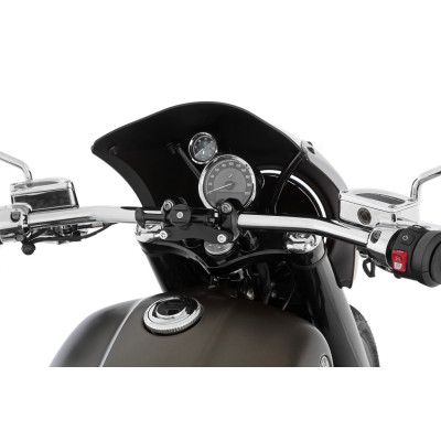 Predná maska 'Rock 'n' Roll' matná metalíza Manhattan+bile línie