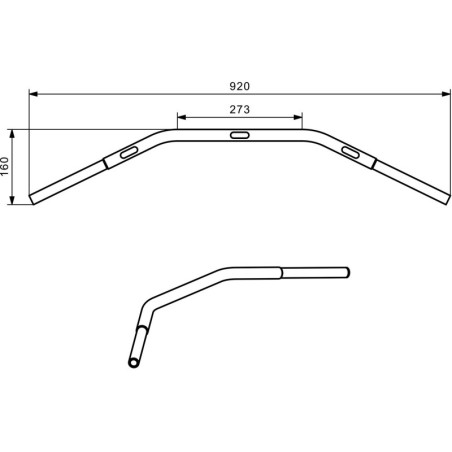 Riadidlá  »DRAG BAR«  - pochrómované