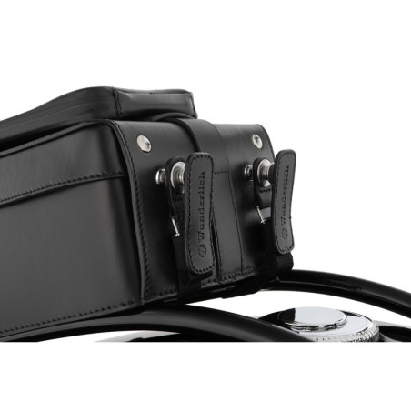 kožená taška »CLASSIC« na nádrž s držiakom - čierna