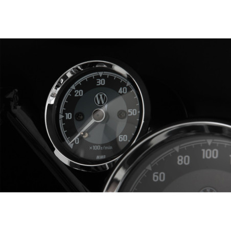 Otáčkomer R18 Edition - čierny chróm