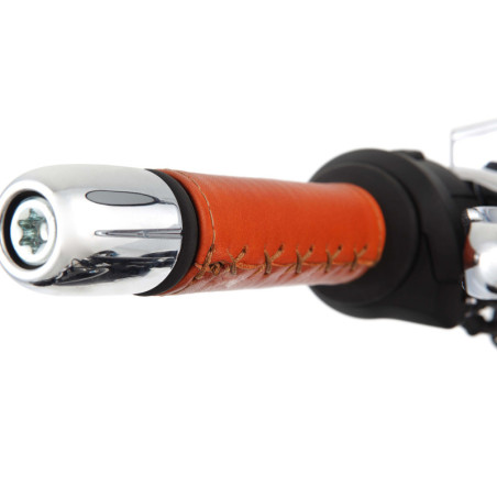 Kožené manžety Wunderlich na rukoväte - hnedé