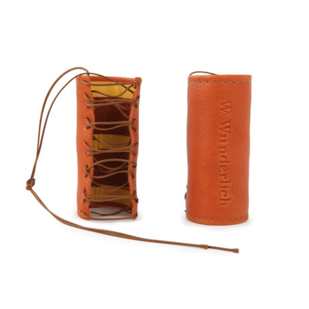 Kožené manžety Wunderlich na rukoväte - hnedé