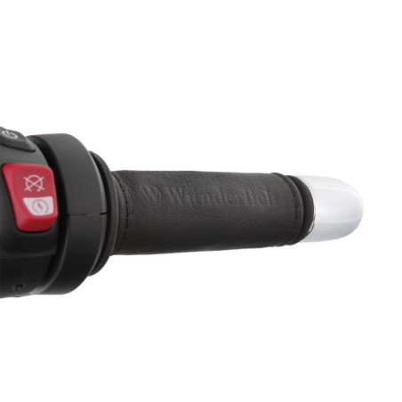 Kožené manžety Wunderlich na rukoväte - čierne