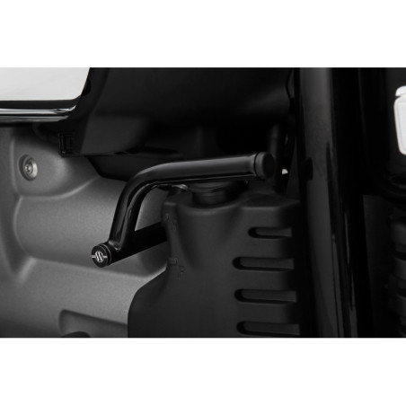 radiaca páka pre spiatočku - čierna