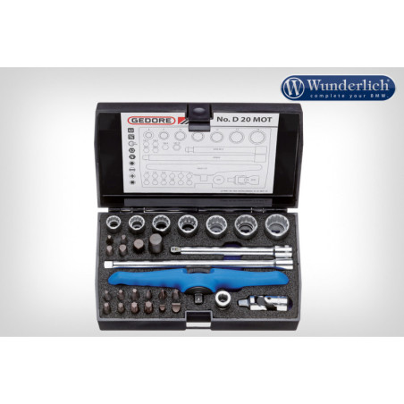 GEDORE sada náradia 1/4' 30 kusov - čierna