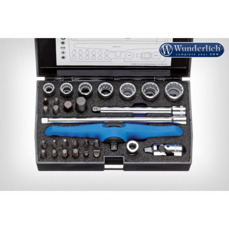 GEDORE sada náradia 1/4' 30 kusov - čierna