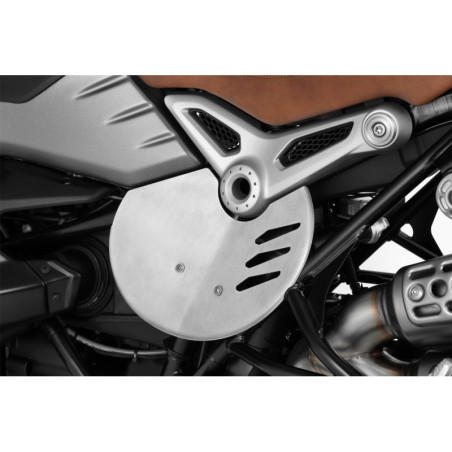 Štartovné číslo R nineT- brúsená strieborná