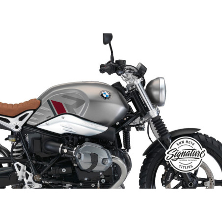 Sada nálepiek na nádrž R-Line - strieborno-červená