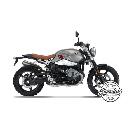 Sada nálepiek na nádrž R-Line - strieborno-červená