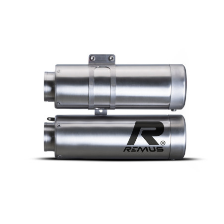 REMUS »MESH« dvojitá koncovka -vysoká-nerez