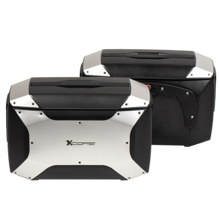 Bočné kufre pre nosiče C-Bow čierno strieborné