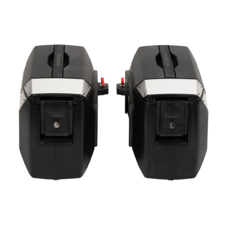 Bočné kufre pre nosiče C-Bow čierno strieborné